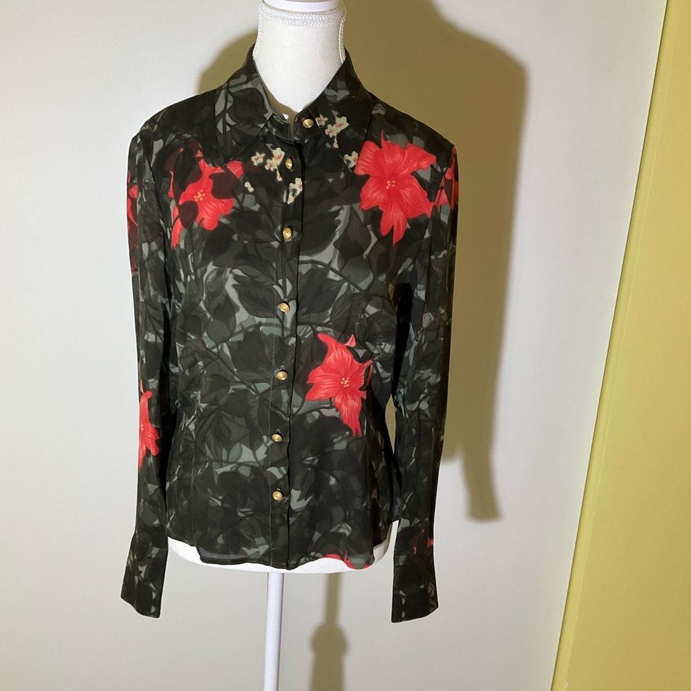 August Silk 100% silk blouse